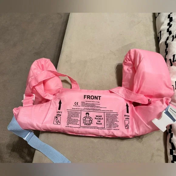Pink Inflatable Life Vest - Picture 1 of 3